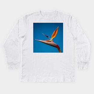 Bird-of-Paradise (Strelitzia) Kids Long Sleeve T-Shirt